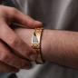 Preview: HOLZKERN | Herrenarmband Bandlett Looper Ahornholz Gold