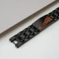 Preview: HOLZKERN | Herrenarmband Bandlett Looper Zebranoholz Schwarz