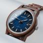 Preview: HOLZKERN | Nightbird Herren Automatikuhr (Walnuss-Blau)