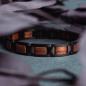 Preview: HOLZKERN | Bandlett Armband Rhapsodie Walnussholz Schwarz