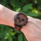 Preview: HOLZKERN | Safdie Shape Herren Chronograph Holzarmbanduhr