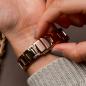 Preview: HOLZKERN | Sunglister Damen Solararmbanduhr (braun)