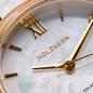 Preview: HOLZKERN | Sunglister Damen Solararmbanduhr (weiß)