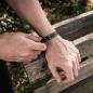 Preview: HOLZKERN | Tremolo (Ahornholz / Dunkelgrau) Armband Bandlett