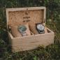 Preview: HOLZKERN | Doppelbox Catalpa (Sunrise)