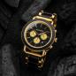 Preview: HOLZKERN | Zwielicht Horizont Herren Chronograph Ahornholz Gold