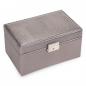 Preview: SACHER | Schmuckkasten Elly Lagarto Feinsynthetik taupe (25.505.135904)