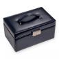 Preview: SACHER | Schmuckkoffer Elly Florage Echtleder navy (25.501.014008)