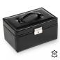 Preview: SACHER | Schmuckkoffer Elly New Classic Echtleder schwarz (25.107.010443)