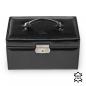 Preview: SACHER | Schmuckkoffer Elly New Classic Echtleder schwarz (25.107.010443)