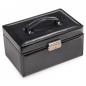 Preview: SACHER | Schmuckkoffer Eva New Classic Lederimitat Nappaoptik schwarz (27.000.290443)