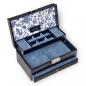 Preview: SACHER | Schmuckkasten Helen Florage Echtleder navy (34.501.014008)