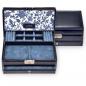 Preview: SACHER | Schmuckkasten Helen Florage Echtleder navy (34.501.014008)
