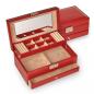 Preview: SACHER | Schmuckkasten Helen New Classic Lederimitat rot (34.000.295043)