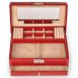Preview: SACHER | Schmuckkasten Helen New Classic Lederimitat rot (34.000.295043)