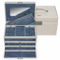 Preview: SACHER | Schmuckkoffer Jasmin Elegance Leder ivory (72.518.565608)