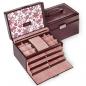 Preview: SACHER | Schmuckkoffer Jasmin Florage Leder bordeaux (72.501.360102)