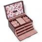 Preview: SACHER | Schmuckkoffer Jasmin Florage Leder bordeaux (72.501.360102)