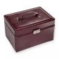 Preview: SACHER | Schmuckkoffer Jasmin Florage Leder bordeaux (72.501.360102)