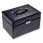 Preview: SACHER | Schmuckkoffer Jasmin Florage Leder navy (72.501.014008))