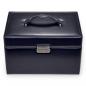 Preview: SACHER | Schmuckkoffer Jasmin Florage Leder navy (72.501.014008))