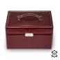 Preview: SACHER | Schmuckkoffer Katja New Classic Echtleder bordeaux (73.107.010143)