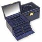 Preview: SACHER | Schmuckkoffer Lena Acuro Echtleder navy  (77.301.014023)