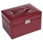 Preview: SACHER | Schmuckkoffer Lena New Classic Echtleder rot (77.107.015043)