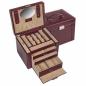 Preview: SACHER | Schmuckkoffer Marta New Classic Echtleder bordeaux (88.107.010143)