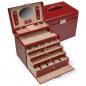 Preview: SACHER | Schmuckkoffer Nancy New Classic Echtleder rot (86.521.015043)