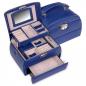 Preview: SACHER | Schmuckkoffer Selina Lederimitat Nappaoptik blau (K5.000.291043)