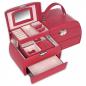 Preview: SACHER | Schmuckkoffer Selina Lederimitat Nappaoptik rot (K5.000.290343)