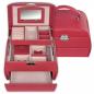 Preview: SACHER | Schmuckkoffer Selina Lederimitat Nappaoptik rot (K5.000.290343)