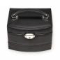 Preview: SACHER | Schmuckkoffer Stella Lederimitat Nappaoptik schwarz (K4.000.290443)