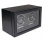Preview: WINDROSE | Uhrenbeweger Ambiance 2 Uhren Leder Holzfurnier schwarz (851112.08)