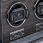 Preview: WINDROSE | Uhrenbeweger Ambiance 2 Uhren Leder Holzfurnier schwarz (851112.08)