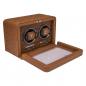 Preview: WINDROSE | Uhrenbeweger Noblesse 2 Uhren Lederimitat Holzfurnier braun (851212.12)