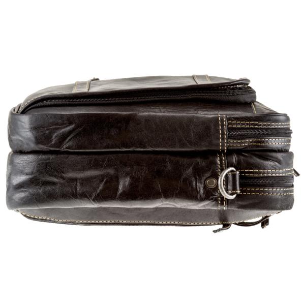 ALPENLEDER Aktentasche Rucksack ALLGÄU ebenholz