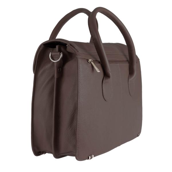 ALPENLEDER Damen Aktentasche OFFICE schokobraun