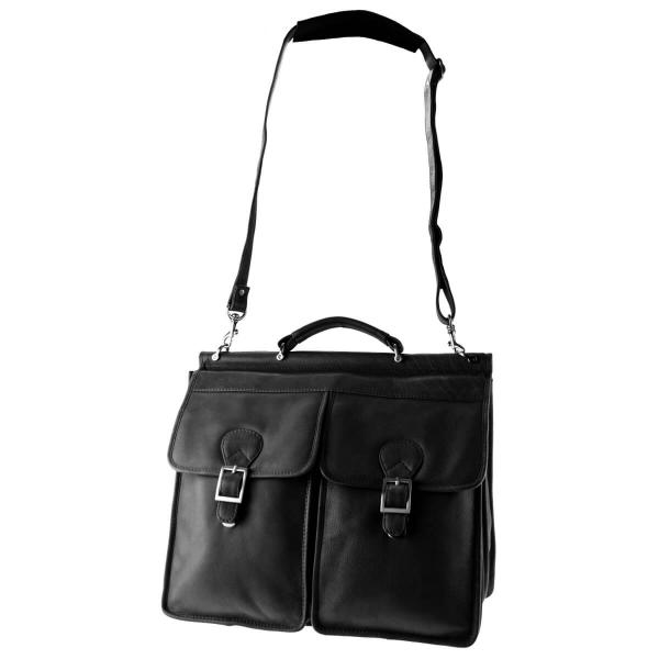 ALPENLEDER | Aktentasche DIPLOMAT schwarz (5857-sw)