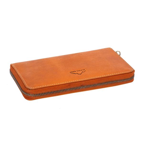 ALPENLEDER | Damen Geldbeutel EDELWEISS (cognac)