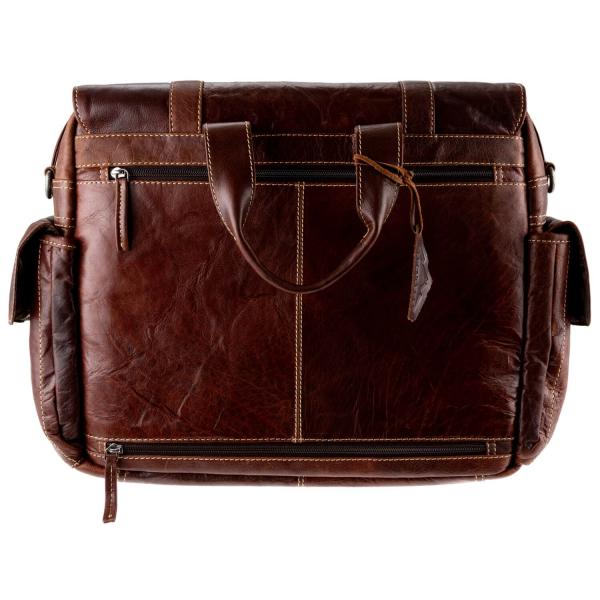 ALPENLEDER Aktentasche AOSTA brandy