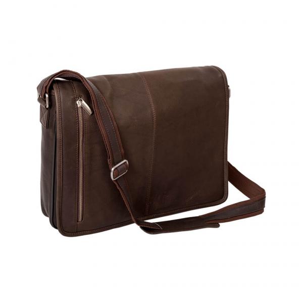 ALPENLEDER | Messenger Bag COLOMBO (schokobraun)