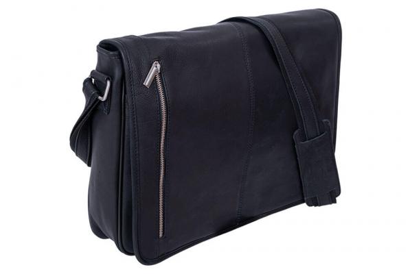 ALPENLEDER | Messenger Bag COLOMBO (schwarz)