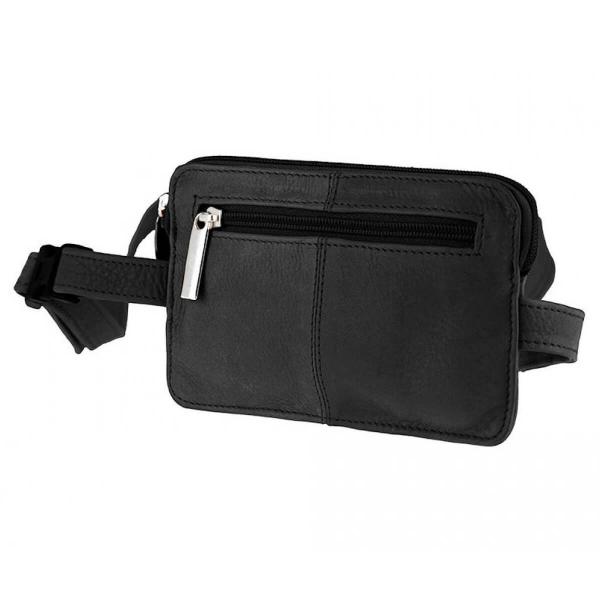 ALPENLEDER Gürteltasche PUNO (schwarz)