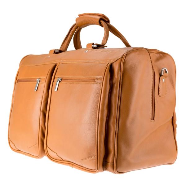 ALPENLEDER | Reisetasche Travel Bag MILANO naturbraun (3022-n)