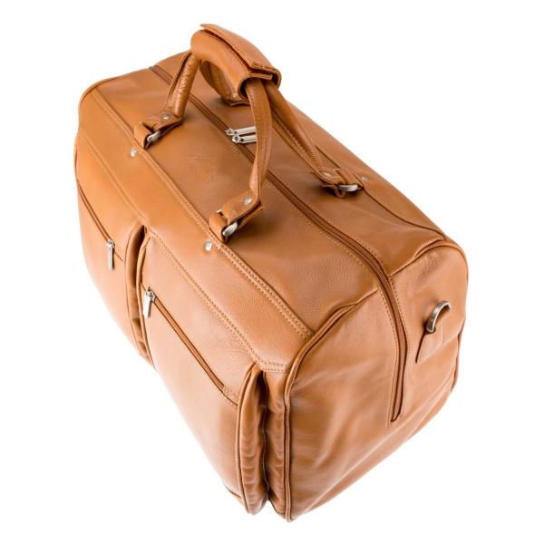 ALPENLEDER | Reisetasche Travel Bag MILANO naturbraun (3022-n)
