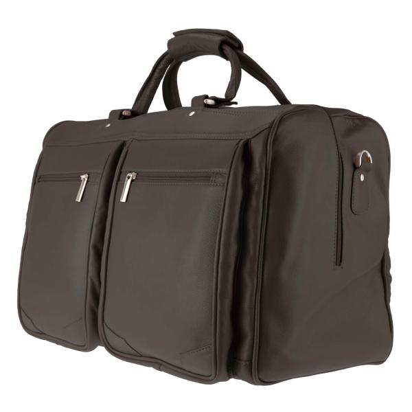 ALPENLEDER | Reisetasche Travel Bag MILANO schokobraun (3022-s)