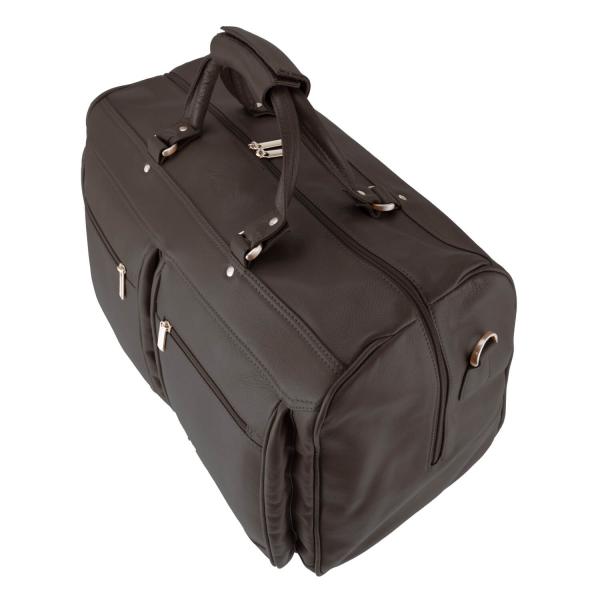 ALPENLEDER | Reisetasche Travel Bag MILANO schokobraun (3022-s)