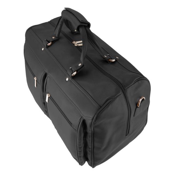 ALPENLEDER | Reisetasche Travel Bag MILANO schwarz (3022-sw)